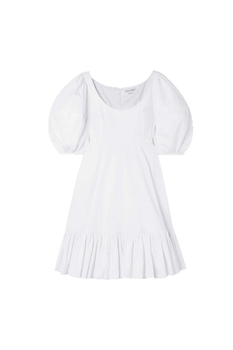 لباس تابستانی سفید کتان