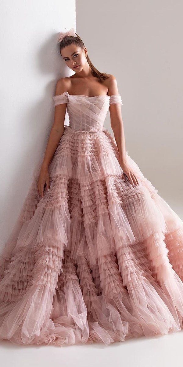 27 لباس عروسی Peach Blush که باید ببینید